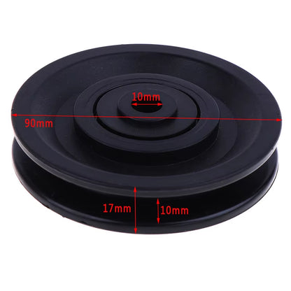 90Mm Diameter Nylon Bearing Pulley Wheel Cable Gym Fitness Equipment Part