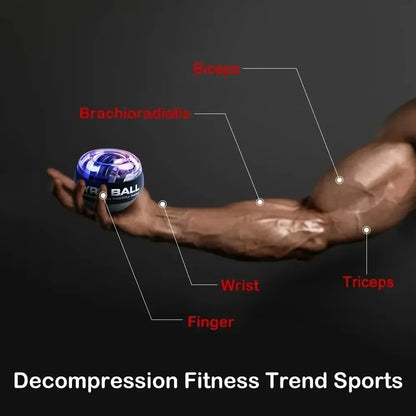 Wrist Ball Self-Starting Gyroscope Gyro Power Hand Ball Muscle Relax Arm Wrist Force Trainer Fitness Sport Equipment Strength