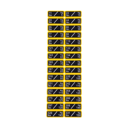 Weight Stickers Weight Number Stickers Strength Training Resistance Trainers Classification Gym Weight Stack Labels Decals