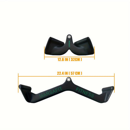 Home Gym Fitness Rowing T-Bar V-Bar Pulley Cable Machine Attachments Bicep Curl Tricep Lat Pulldown Bar Back Strength Training