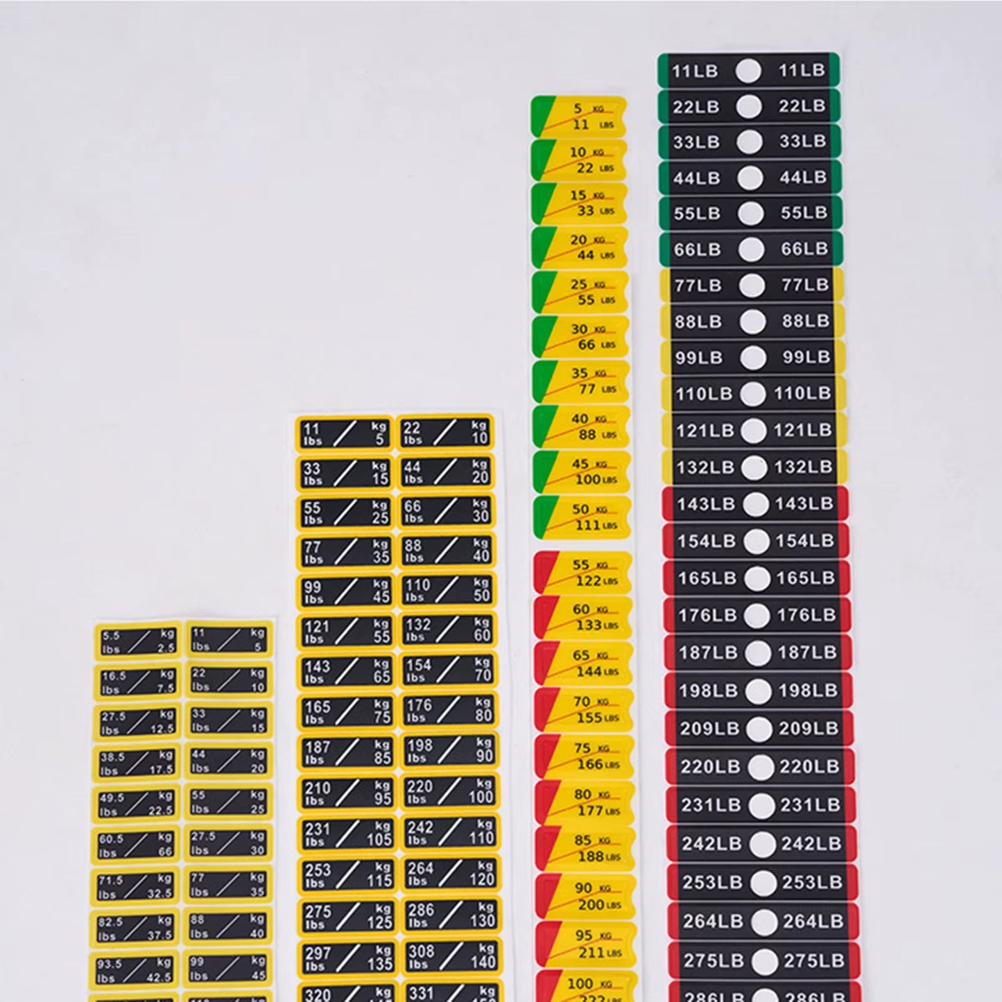 Weight Stack Labels Weight Identification Classification for Gym Equipment Sporting Goods Strength Training Machine Attachments