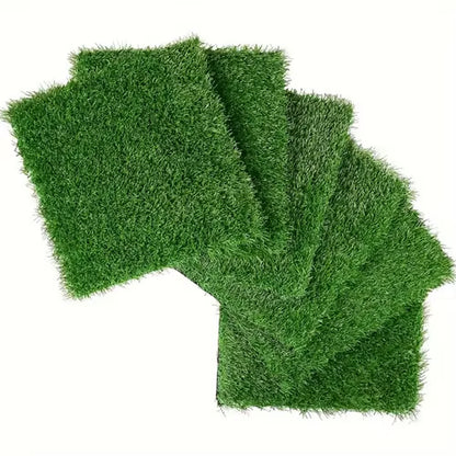36 Interlocking Artificial Turf, Suitable for Courtyard, Backyard, and Artificial Turf Flooring, 12X12 Inches, Green