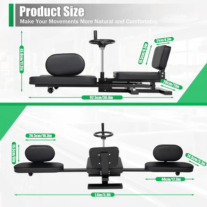 Leg Stretcher Machine Split Training, Heavy Duty Steel Frame Equipment Splits Machine for Flexibility Stretching Equipment, Leg Stretcher for Ballet, Yoga, Gymnastics and Other Sports