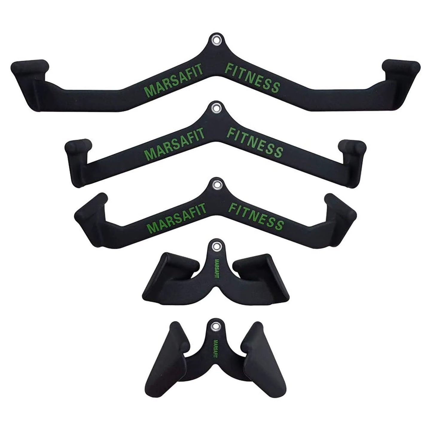 Home Gym Fitness Rowing T-Bar V-Bar Pulley Cable Machine Attachments Bicep Curl Tricep Lat Pulldown Bar Back Strength Training