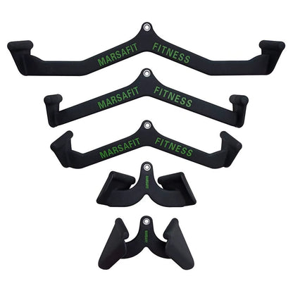 Home Gym Fitness Rowing T-Bar V-Bar Pulley Cable Machine Attachments Bicep Curl Tricep Lat Pulldown Bar Back Strength Training