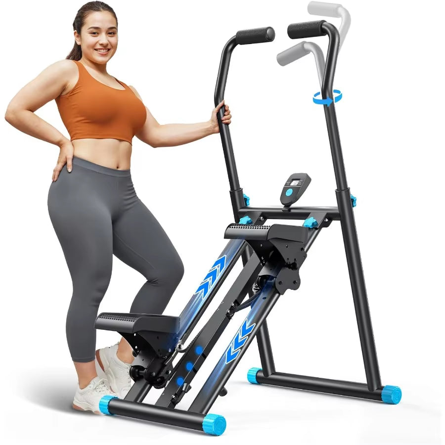 MERACH Stair Stepper Pro-3-Level Resistance Stairmaster Upgrade High-Efficiency Stairmaster for Home Gym Exercise Compact Foldi