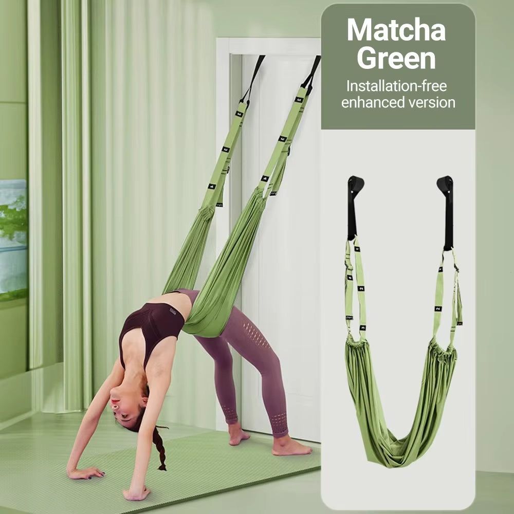 Finger Stretching Tool Elastic Yoga Belt Woman Hammock Split Lower Waist Trainer Inverted Rope Pull Extension Belt